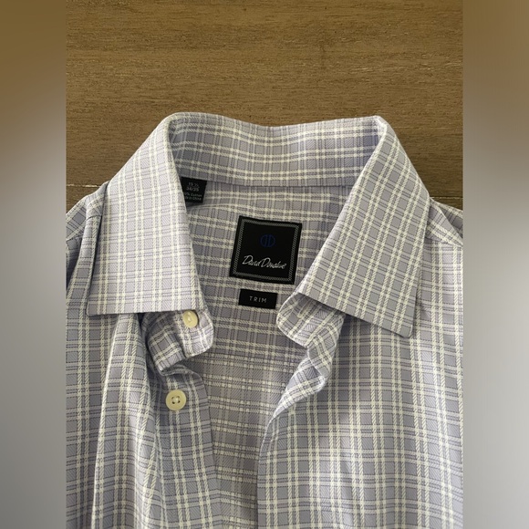 DAVID DONAHUE Trim Fit French Cuff Dress Shirt Size 15.5 - 34/35 - Picture 5 of 5